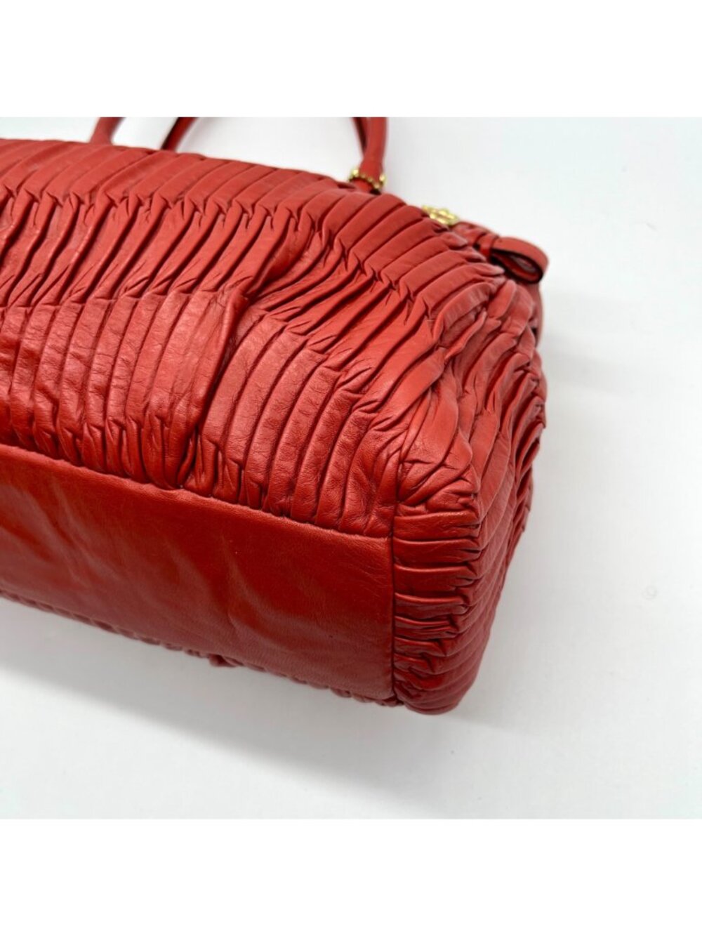 Coach Coral Gathered Leather Satchel Bag-22325 - Picture 6 of 12